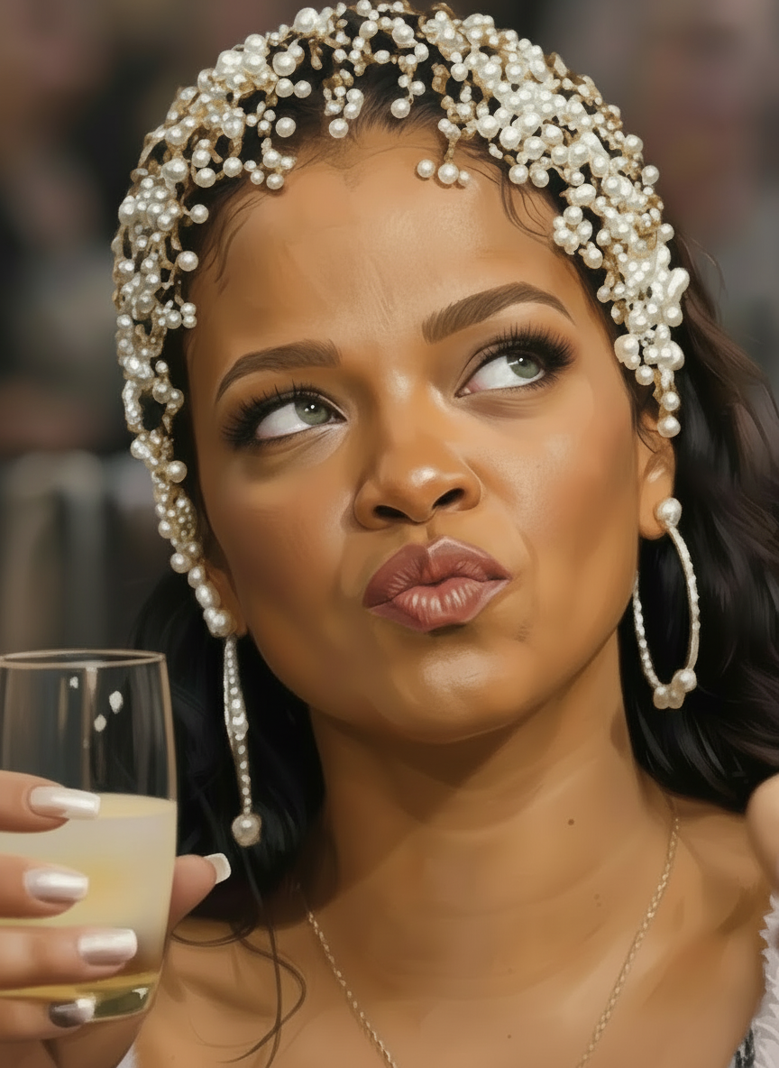 AI-generated satirical illustration of Beauty Brand Billionaire